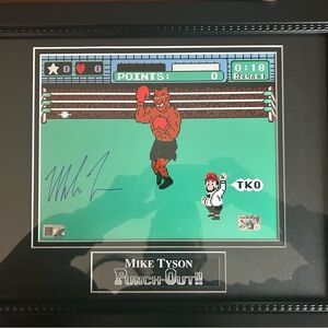 Mike Tyson Punch-Out!! Framed Autographed classic game art!!